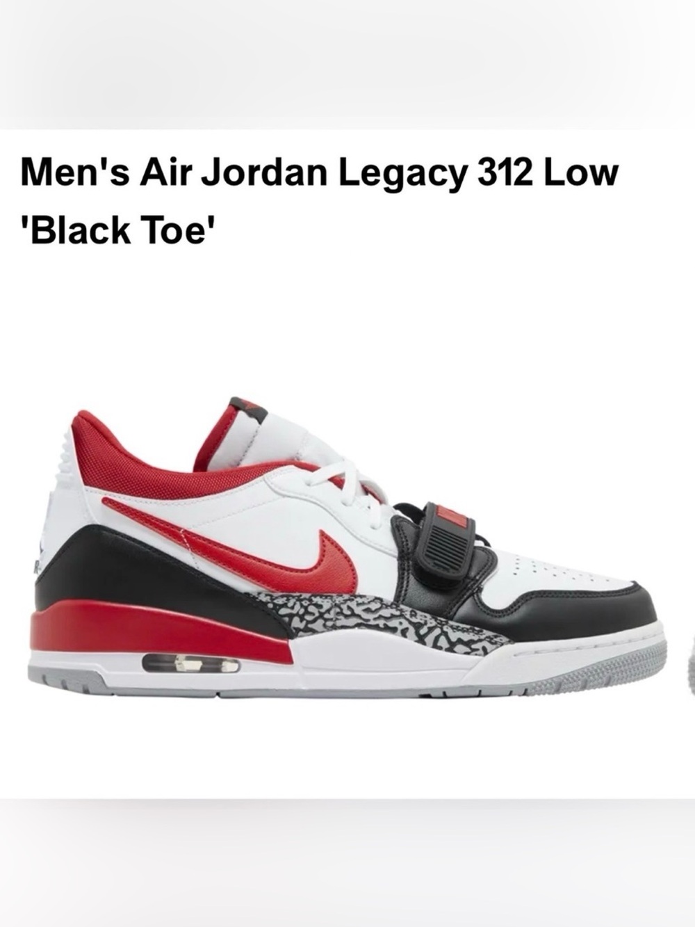 Nike Air Jordan Legacy 312 Low - White/Red/Black